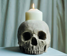 ravens Alley original Custom Hand Poured Resin Skull Candle Holder