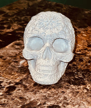 Hand Poured 3D Skull Candle, Resin or Concrete