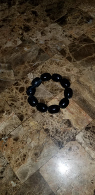 Polished Black Obsidian Bracelet